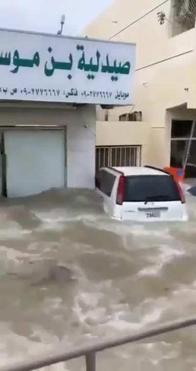 A flood rippling through Dubai is one thing: building a wake and smashing all the windows is another.