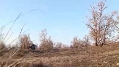 Russian soldier films Ukrainian FPV drone hit his comrade, Donetsk region