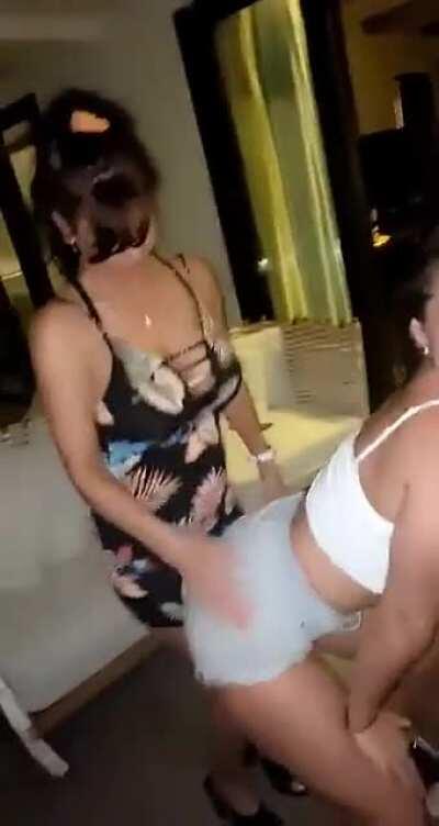 Mom slapping her ass