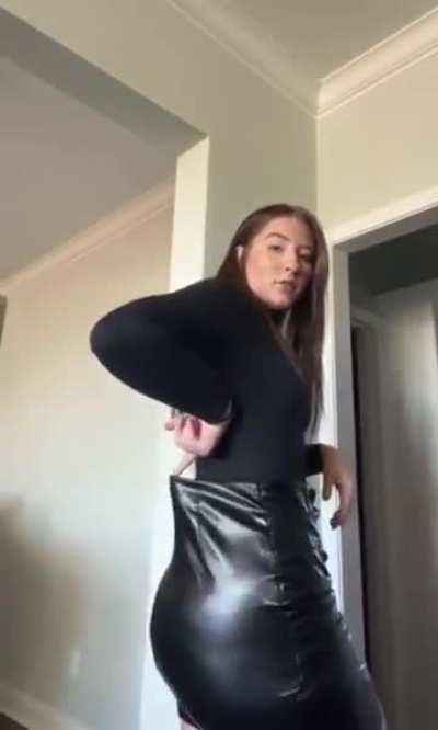 Leather skirt try on haul 