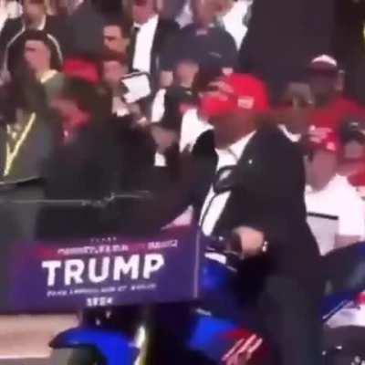 (((Liberal media))) won't show you this, but this is actually what went down at the Trump rally