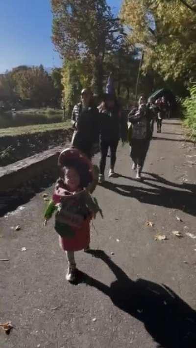 Halloween DIY piranha plant costume for my daughter. Won first place