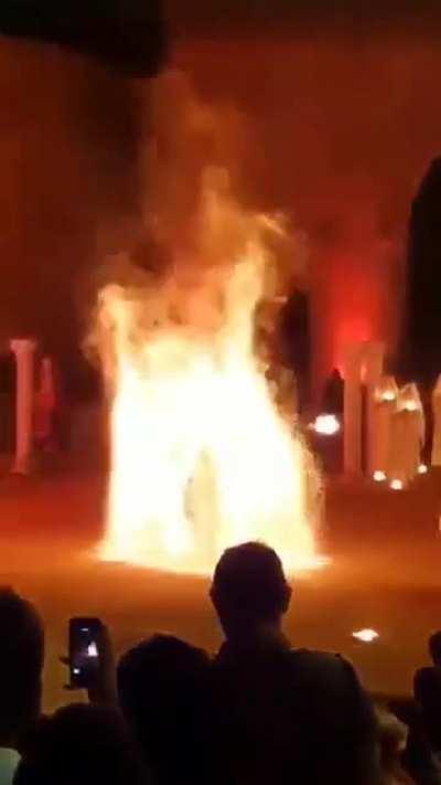 Fire show, a different kind