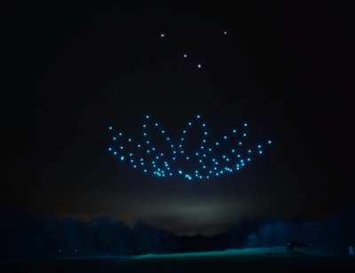 100 Drones Presenting a Mind Blowing Show