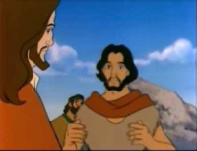 Jesus came. This was taken from a series of animated Bible stories called “Animated Stories from the Bible” made in the early-mid 90s by Nest Entertainment. I and many others watched these as kids. Every other story in the series is also inadvertently fuc