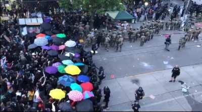 &quot;WHOSE STREET?! OUR STREET!&quot; ~ Seattle Protesters Shout, As They Push Back National Guard