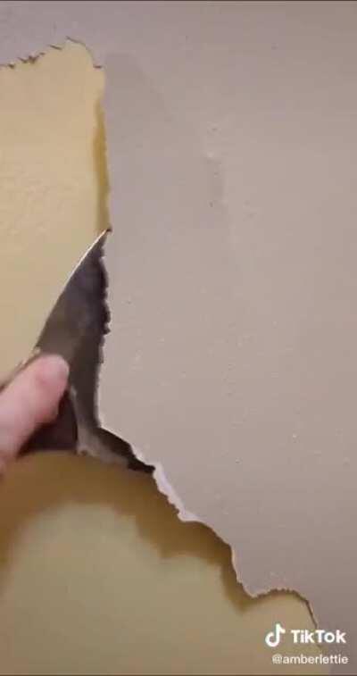 Wall paint peeling