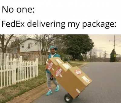 The package looks beaten up