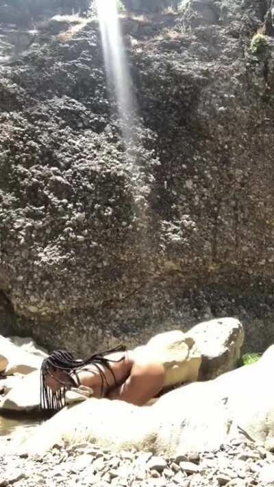 Frankiiy naked and enjoying nature