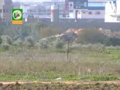 Hamas ied vs Israeli apc 2008