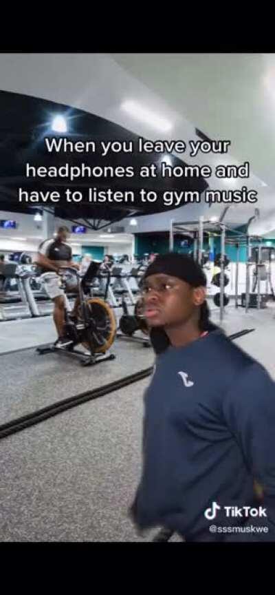 Music at the GYM be like