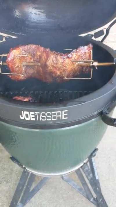 Labour Day ribs on the joetisserie