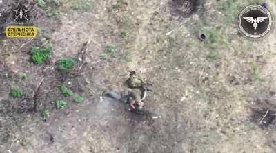 FPV drone chases and then eliminates a lone Russian soldier. Video by the Strike Drone Company (47 OMBr)