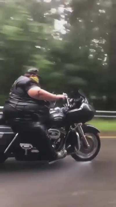 HMF as i ride my hog