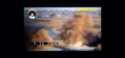 USMC M1A1 Abrams knocked out by massive IED. December 8, 2006.