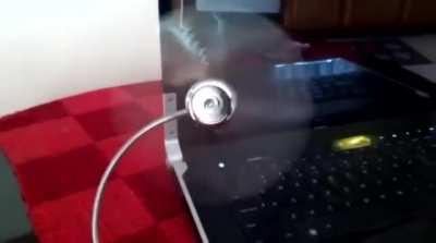 USB LED Clock Fan