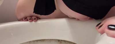 My pathetic whore loves being ordered to make out with or fuck a toilet 