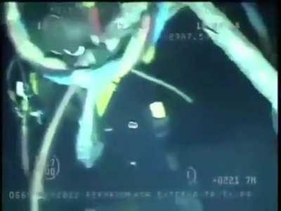 Diver gets attacked by a swordfish at 220m (721 feet) below the surface