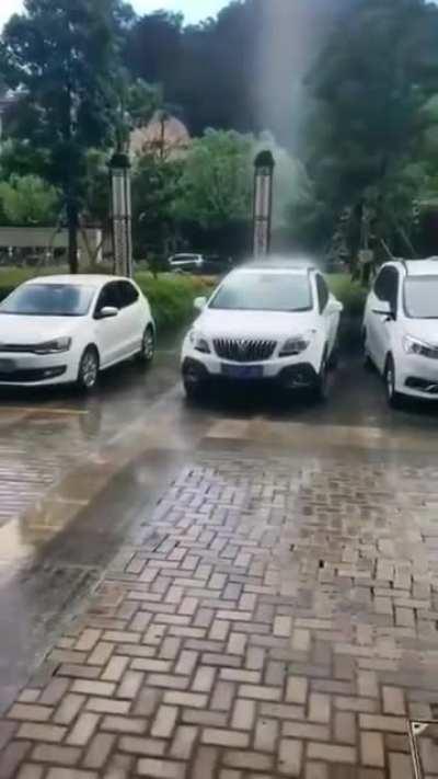 Right after washing your car