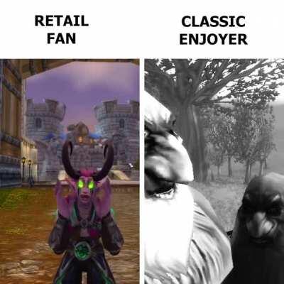 Retail fan vs Classic enjoyer