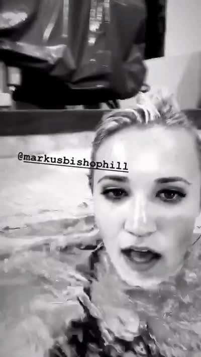 in hot tub