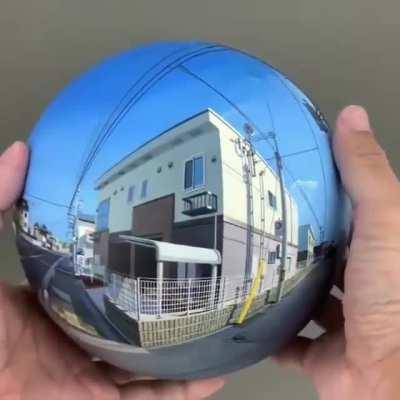 When you print a panorama image onto a sphere