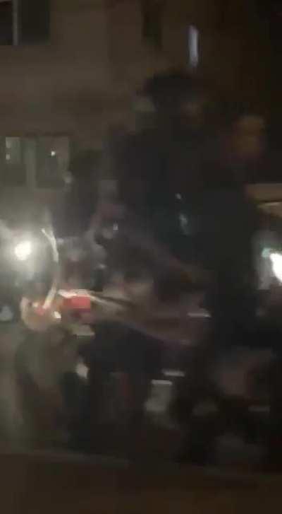 Last night, tehran, iran. Bastards arresting protesters and shooting cars and people who recording videos.