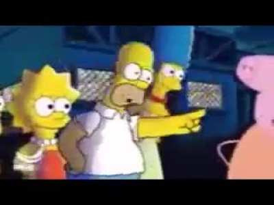 La familia Simpson vs la Familia Peppa pig