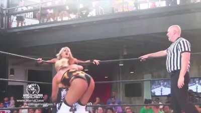 Angelina Love victim to the Taya treatment