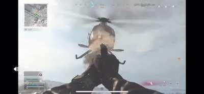 Perfect helicopter takedown