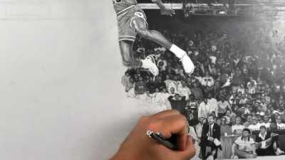 Here's the time-lapse video of my pencil drawing of Michael Jordan!! Thanks for your support!!