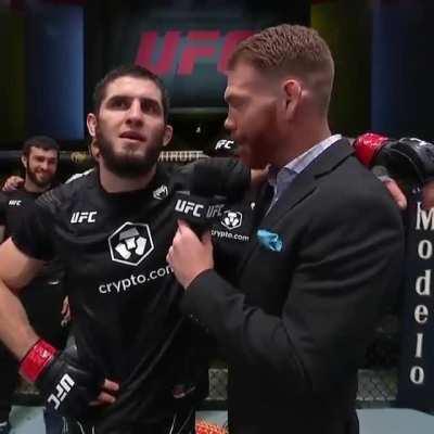 Islam Makhachev has a question for Paul Felder