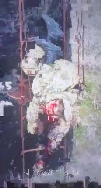 Drone detonates in soldiers face.