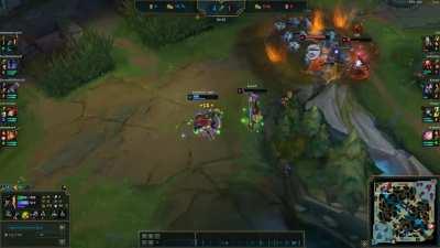 1v3 top outplaying with lane lead, rank : plat 1