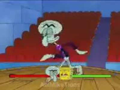 Squilliam Fancyson and Spongebob dancing be like…lll