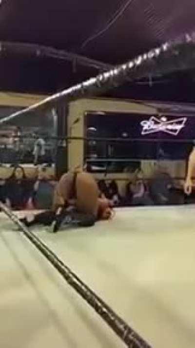 Kiera Hogan has her crotch attacked by Taeler Hendrix