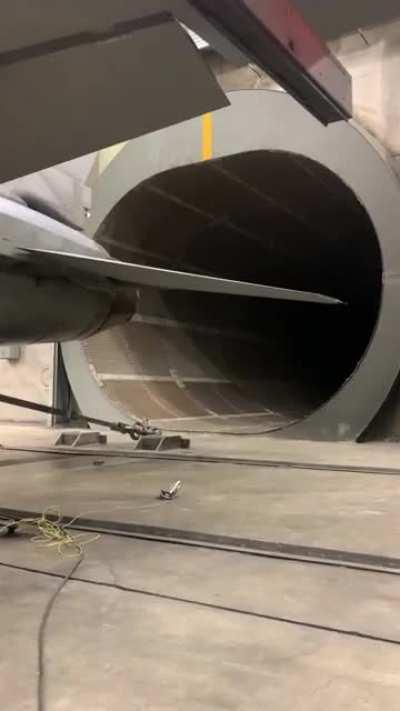 Up close and personal on an F16 burner run