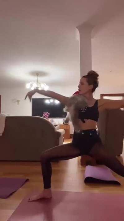 Kate Doing Yoga - 10/28/22