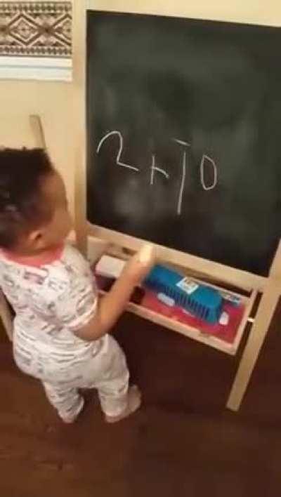 2 y.o does math