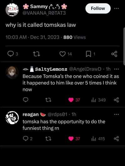 Tomskas law