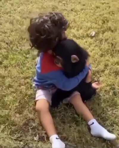 Monkey hug