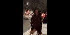 Two beauties wash the night road after the club! - 1 [gif]