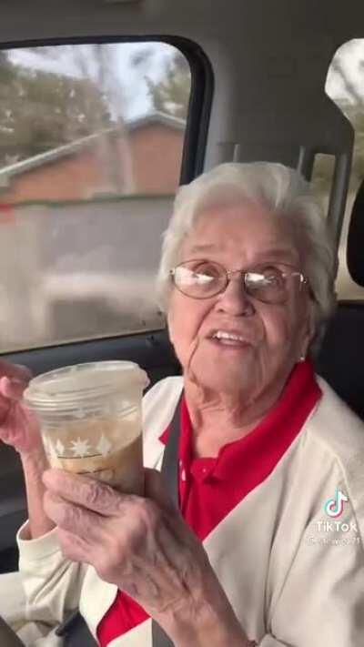 Grandma finds out how expensive Starbucks is