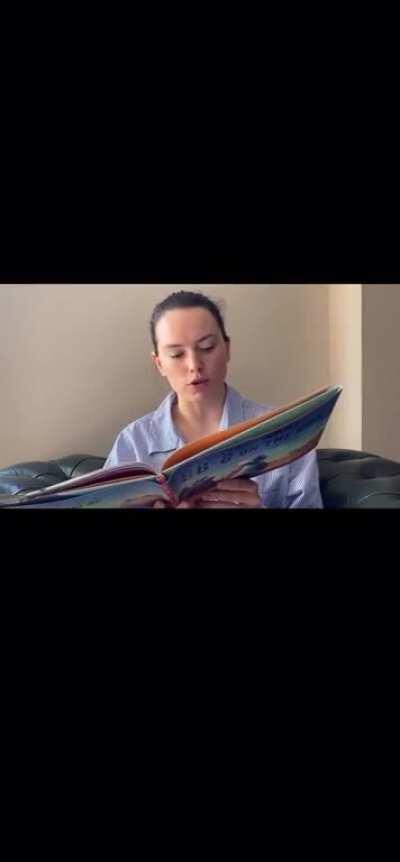 On *her* birthday, DAISY RIDLEY, reads a ‘Star Wars’ children’s book on IG (full video...or as close as I can get...)