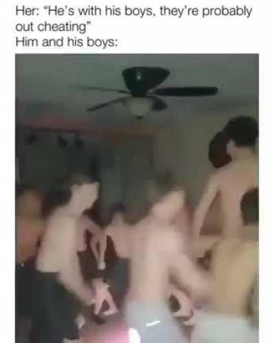 Him and the bois