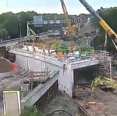 How the Dutch build a tunnel under a highway in one weekend. Credit- Rijkswaterstaat