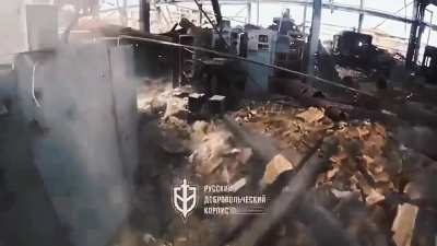 Intense urban combat: Soldiers of the Russian Volunteer Corps pushed Russian soldiers out of their positions behind the aggregate plant in Vovchansk.