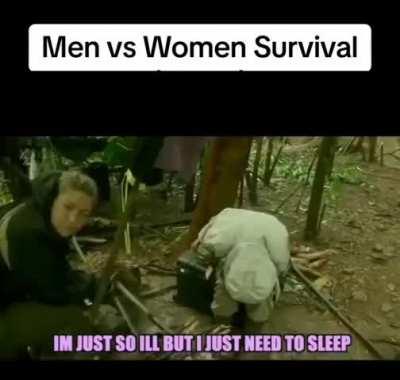 Survival on an island, Men vs Women 