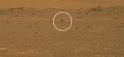 Ingenuity’s first flight on Mars