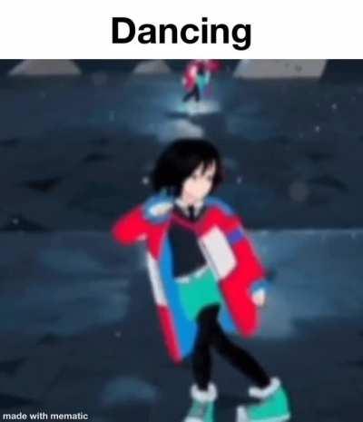 She be dancing